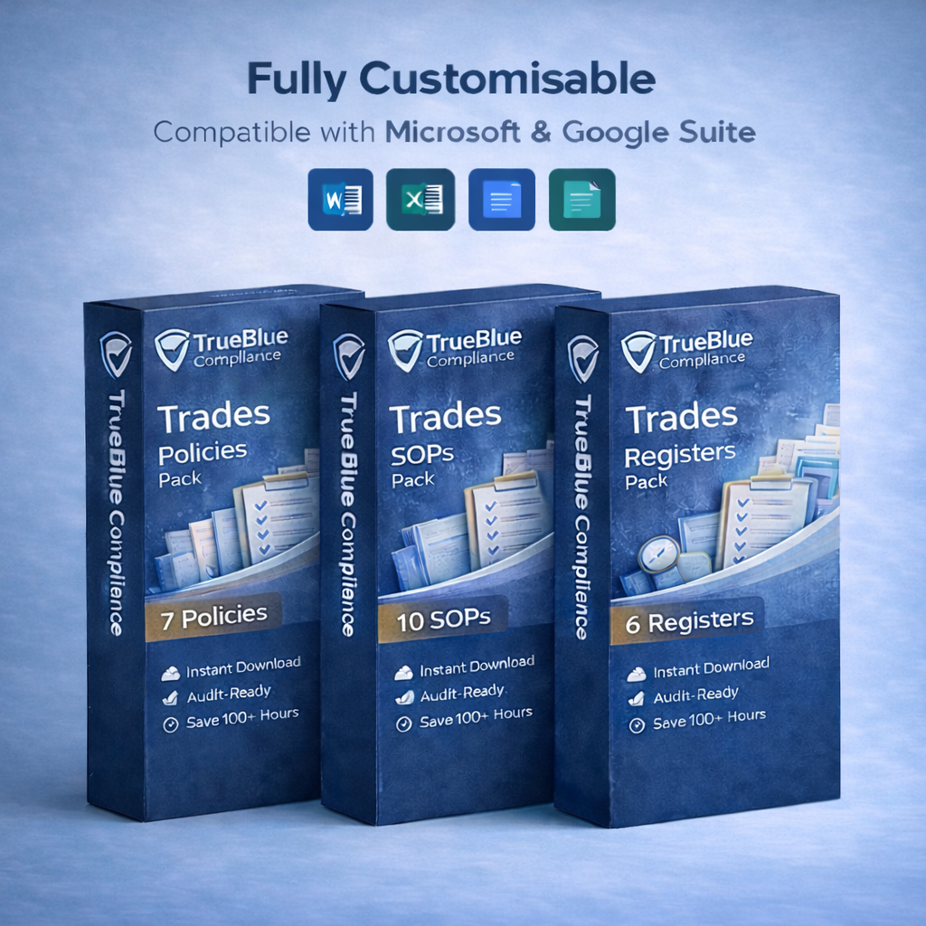 Trades Core Governance & Compliance Pack Templates